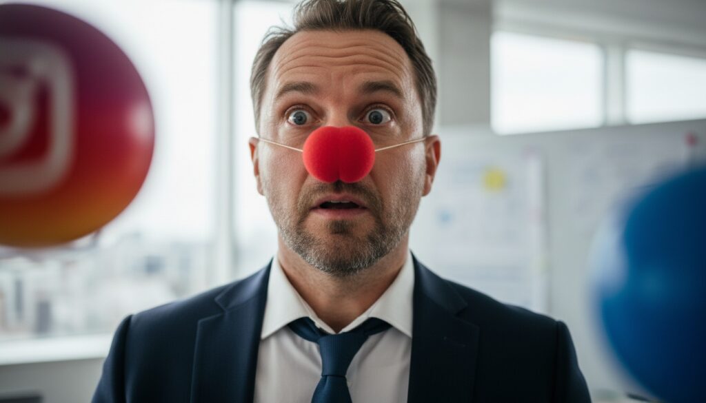 Marketing-klovn jonglerer: Et simpelt framework til at vælge de rigtige kanaler (som faktisk passer til jeres strategi)